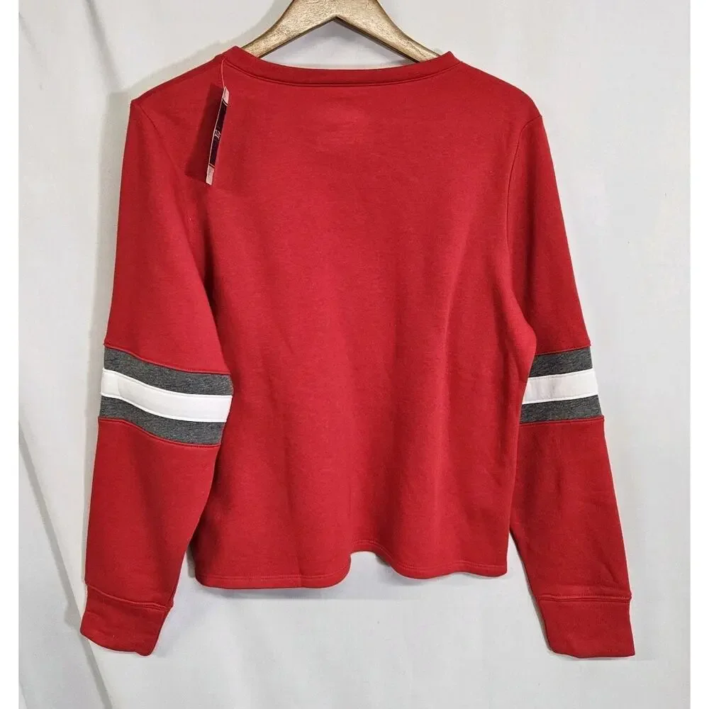 Wisconsin Badgers Box Seat Clothing Co Red Pullover Sweatshirt Size Large NWT